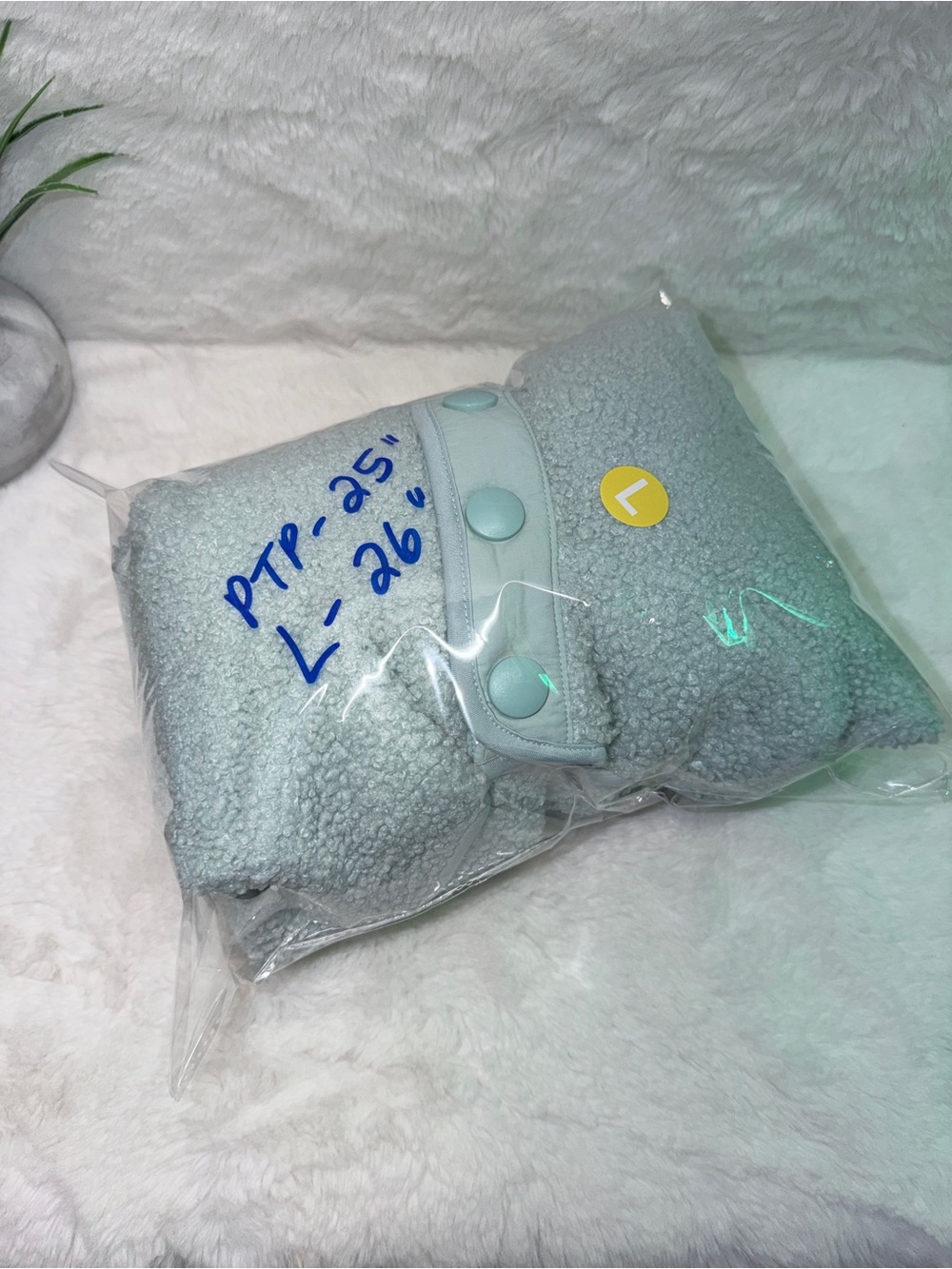 Plush Sherpa Pullover Jacket Light Blue Cabincore Cottagecore 🔥 - Picture 2 of 5